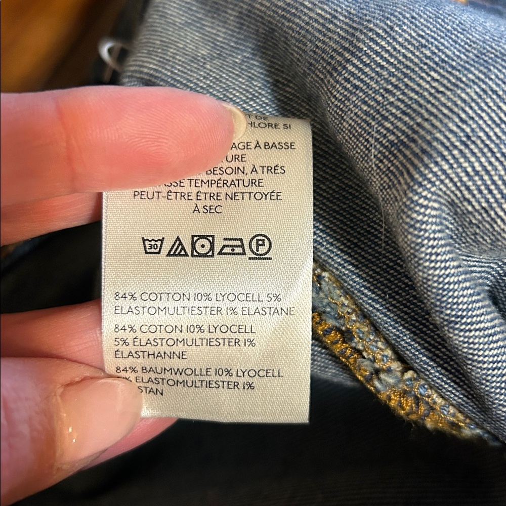 Pilcro Indigo Wide Leg Jeans - Picture 8 of 9